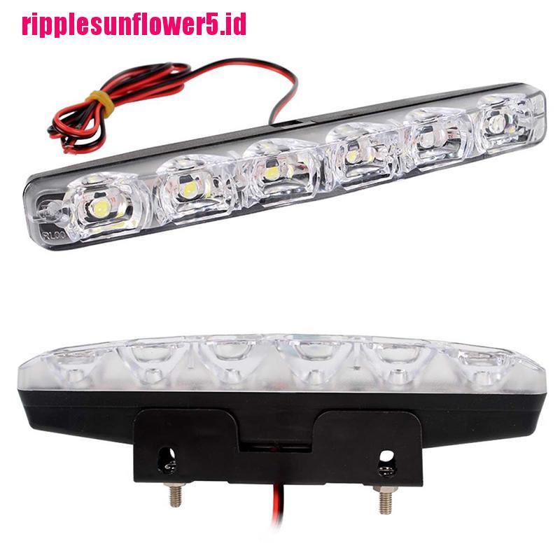 2pcs Lampu LED 6smd 12V Untuk DRL / Fog Lamp Mobil