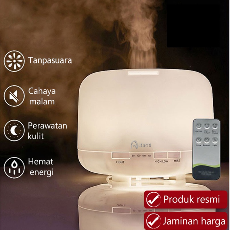 Abeni Humidifier Aroma Diffuser 500ML+ 7 LED Light Purifier  Pelembab udara （Dengan Remote）-7