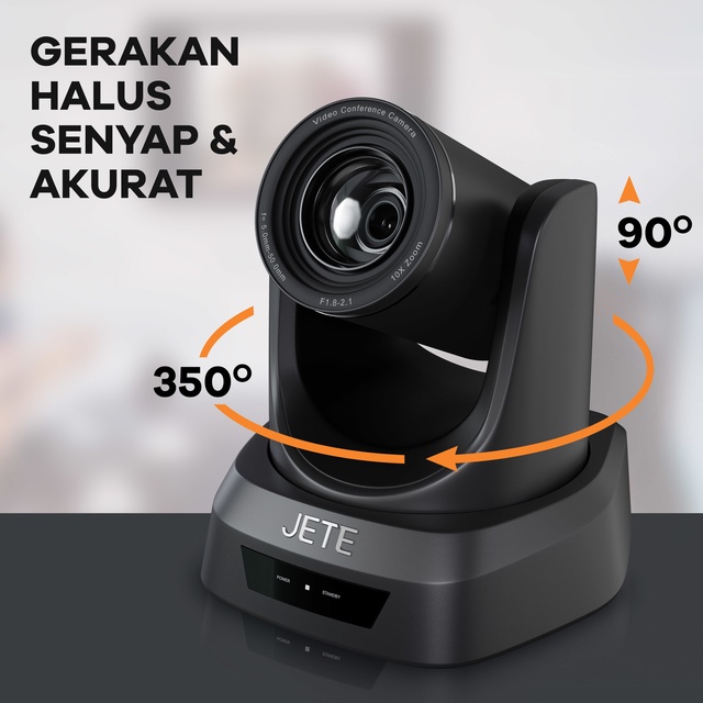 Webcam Video Conference JETE Group 10x Zoom with 2 Expansion Microphone - Garansi 2 Th