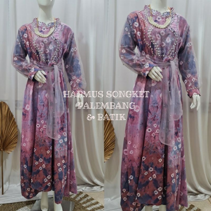 GAMIS JUMPUTAN PALEMBANG  SUTRA VALVET ASLI HANDMADE