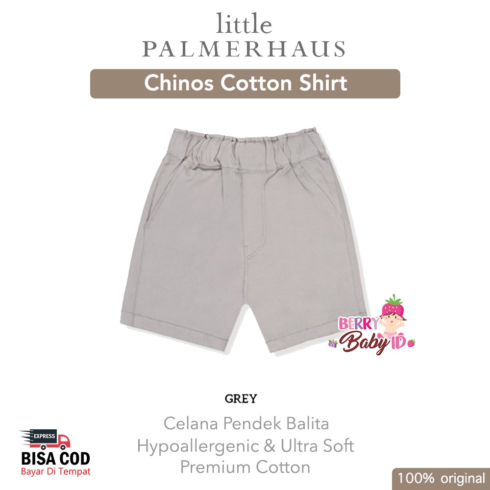 Little Palmerhaus Chinos Cotton Shorts Chino Celana Pendek Bayi Anak Balita Berry Mart