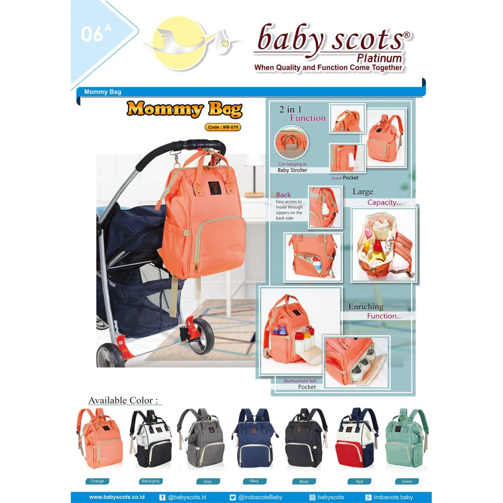 BABYSCOTS PLATINUM MOMMY BAG MB079