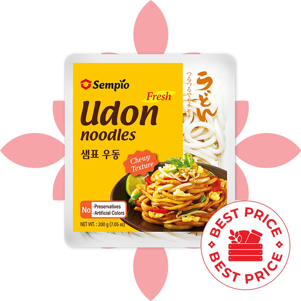 SEMPIO - FRESH UDON NOODLES (TEKSTUR CHEWY) - 200 GR