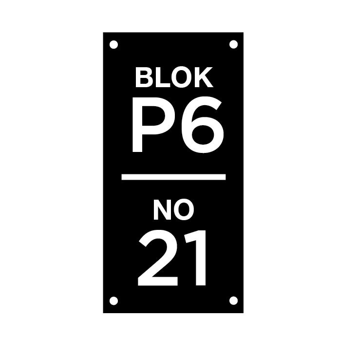 

Nomor Rumah Acrylic Timbul 20x45cm | Nomor Rumah Acrylic Elegan