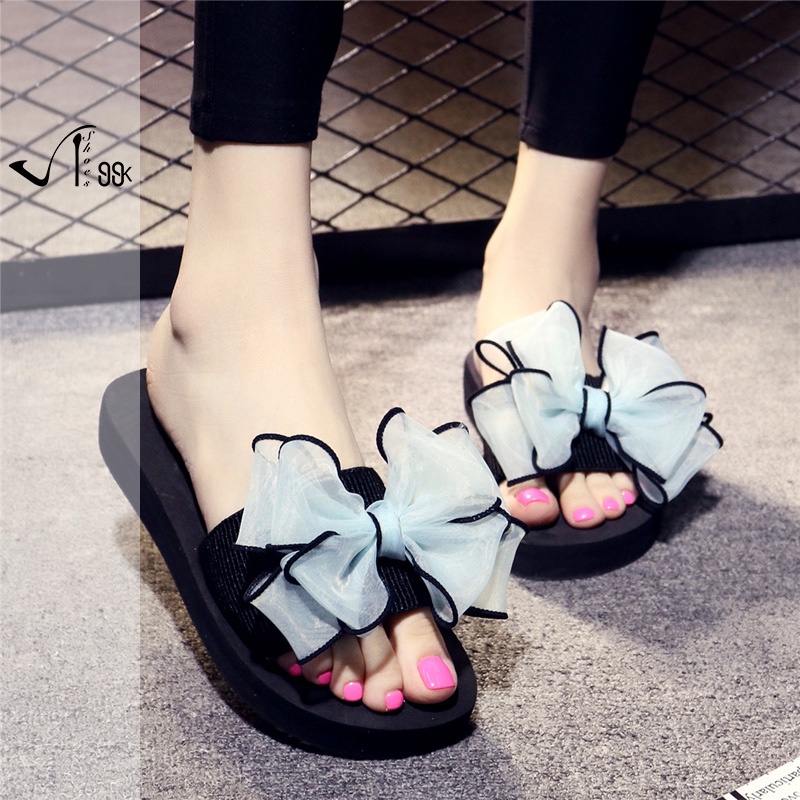 Korean Ribbon Sandals Flat 5052