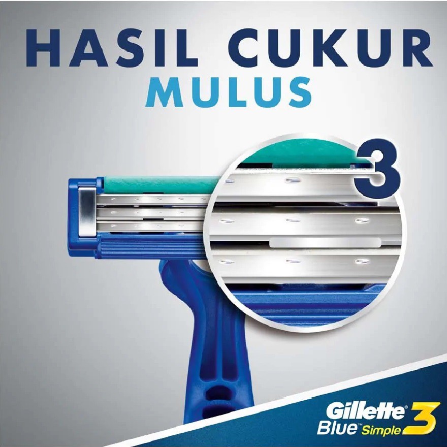 Gillette Blue Simple 3