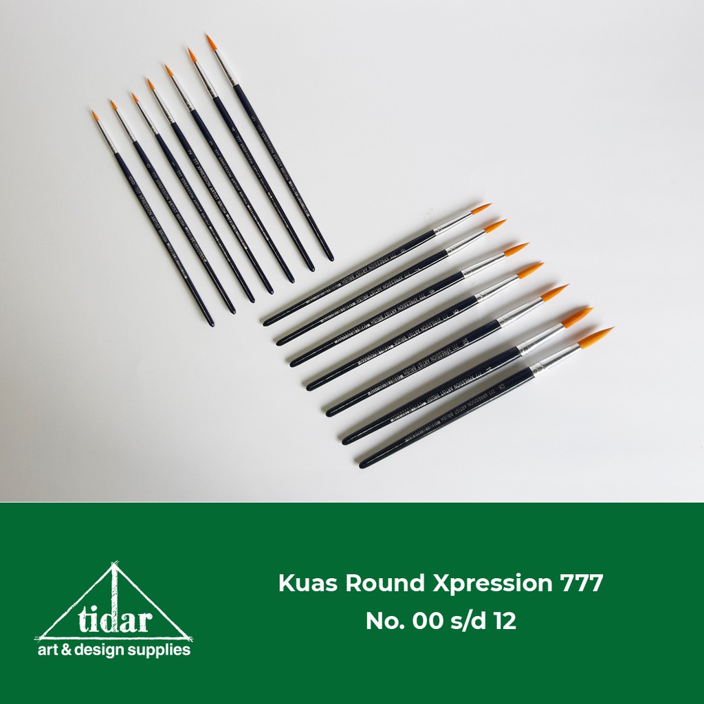 

Kuas Xpression 777 Bulat - Round Brush No. 00 s/d 12