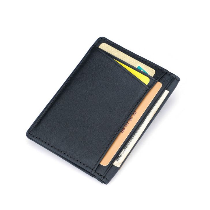 DKER D3026 Card Holder Dompet Kartu Slim Tipis Kulit Asli