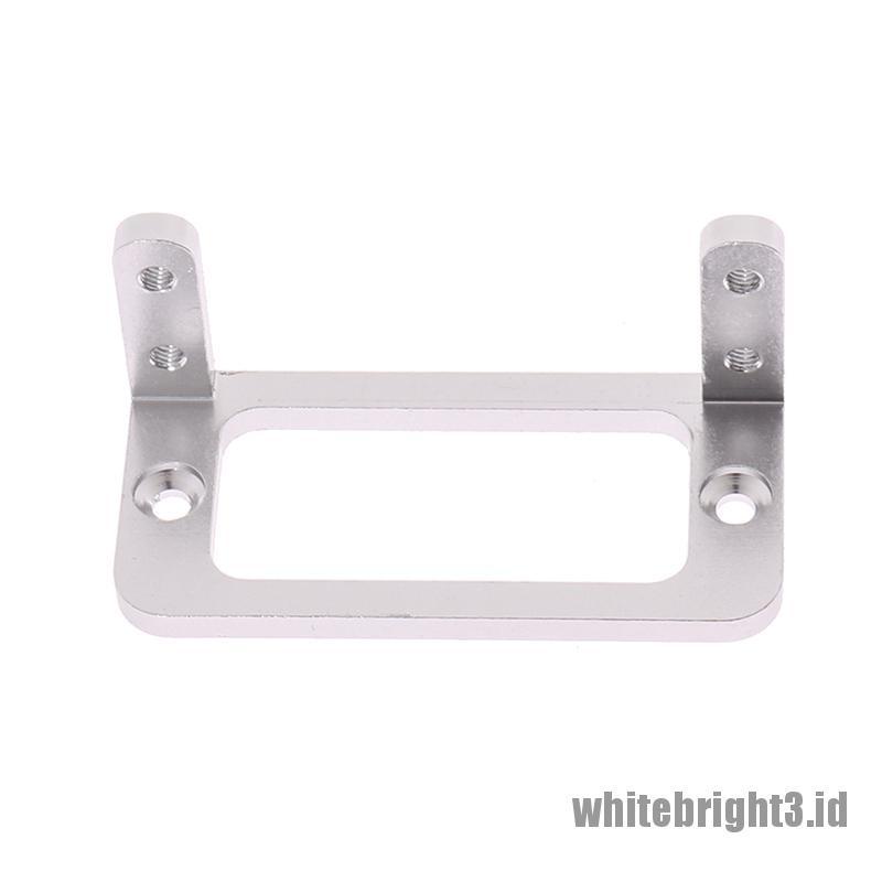 (white3) Servo Mount Holder Bahan Aluminum Alloy Untuk RC Pesawat / Mobil Servo 3003