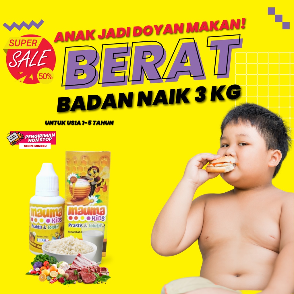 Penambah Nafsu Makan Anak Madu Mauma Kids Original Vitamin Anak Penambah Nafsu Makan Ampuh