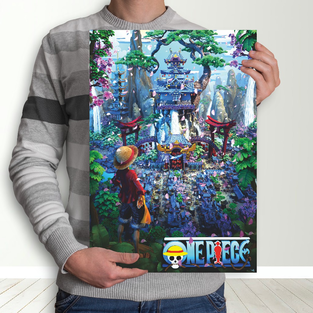 Poster Anime One Piece - Size A3+ Luffy Zoro Nami Robin-6