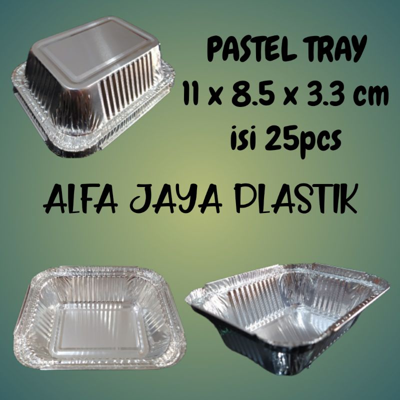 Aluminium tray / pastel tray 25 pcs