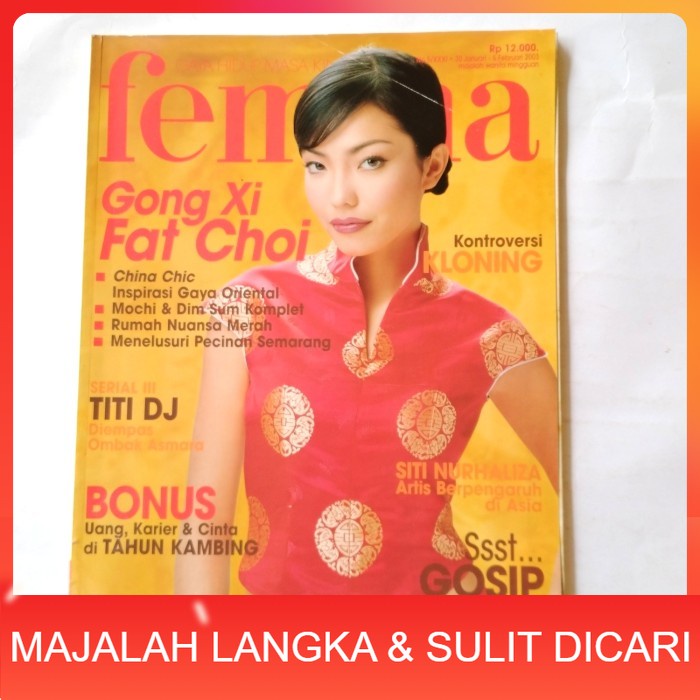 Majalah FEMINA No.5 Jan 2003 Cover IMELDA Langka