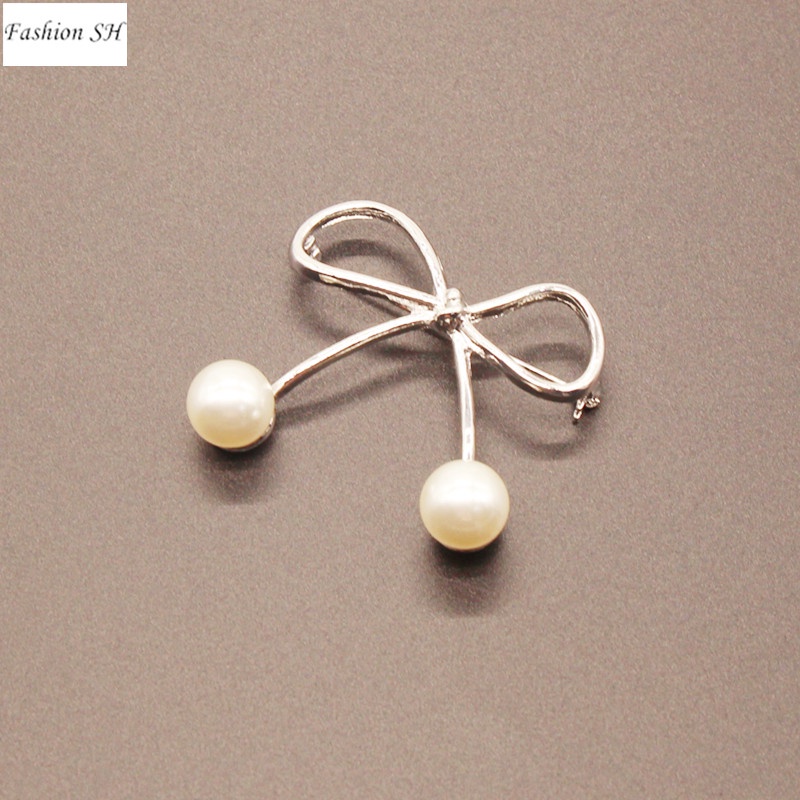 Bros Peniti Desain Pita Hias Mutiara Imitasi Untuk Wanita M40071