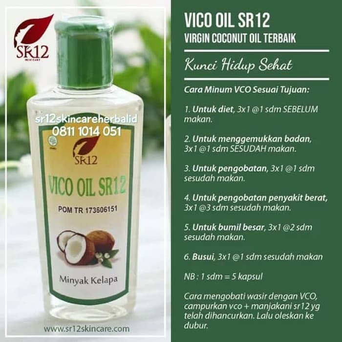 

SR12 Virgin Coconut Oil (VICO OIL) - Minyak Kelapa Murni Sejuta Manfaat