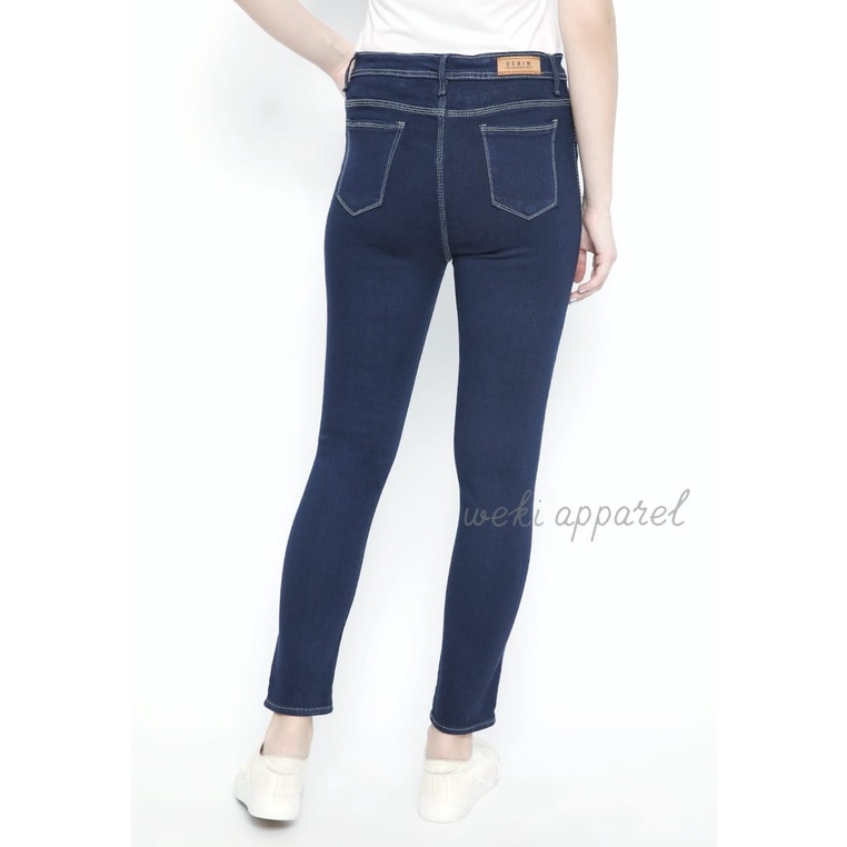 Weki Highwaist Jeans Skinny Deep Blue