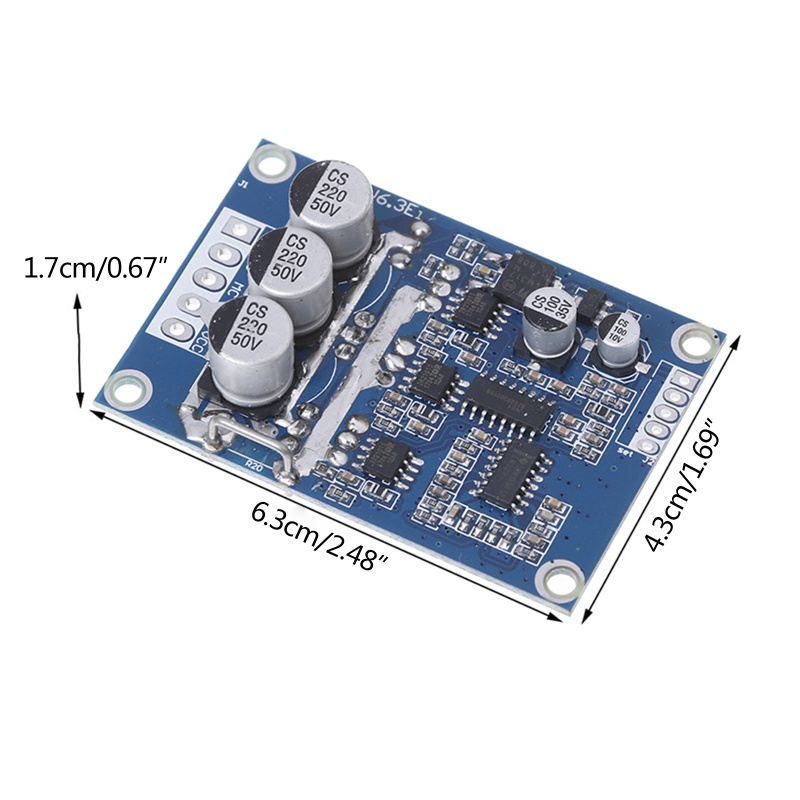 Btsg Untuk DC 12V-36V 500W Brushless Seimbang Mobil Motor Controller Modul Non Hall Driv