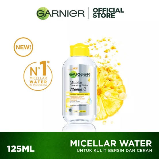 GARNIER MICELLAR CLEANSING WATER 125ML-VITAMIN C