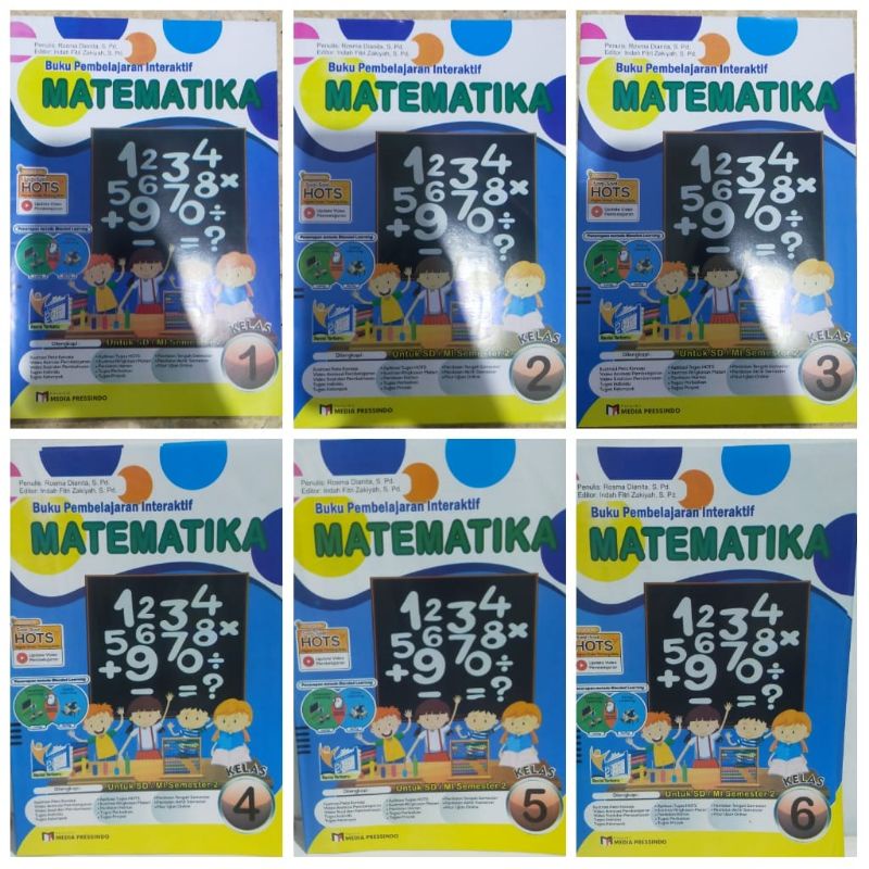 lks buku  pembelajaran  interaktif matematika SD/MI  KELAS 1,2,3,4,5,6  semester 2 kurikul 2013 revi