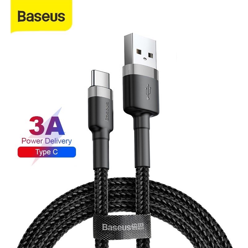 Kabel Data Baseus 2.4A Usb Type-C Fast Charging Original Cafule Cable