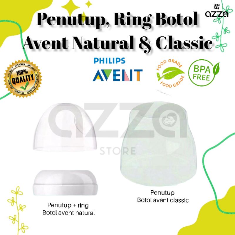 Tutup Botol Susu/Tutup Botol dan Ring Botol Susu Philips Avent Natural /Avent Classic Bpa Free OEM