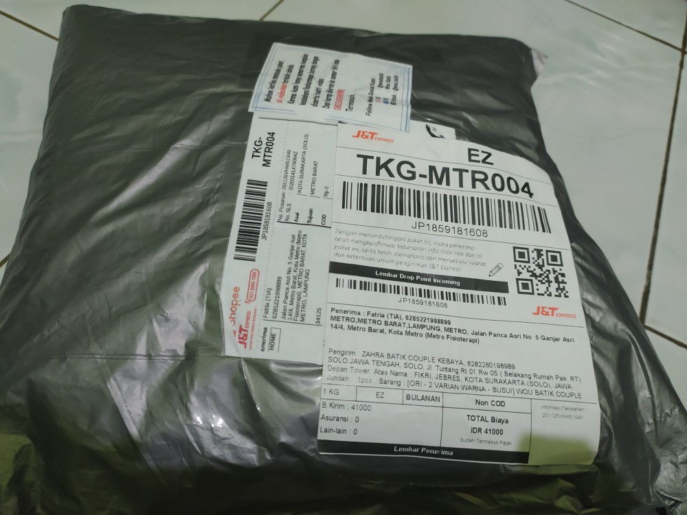 [ori - 2 Varian Warna - Busui] Wou Batik Couple Fitria Batik Kekinian Kebaya Modern Batik Bg032