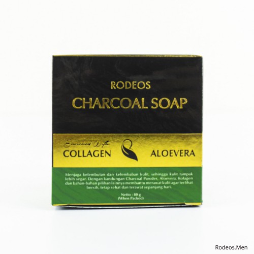RODEOS MEN / SABUN PEMBERSIH WAJAH PRIA / SABUN JERAWAT PRIA / CHARCOAL SHOP / BPOM