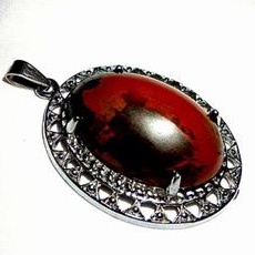 liontin batu akik pancawarna garut