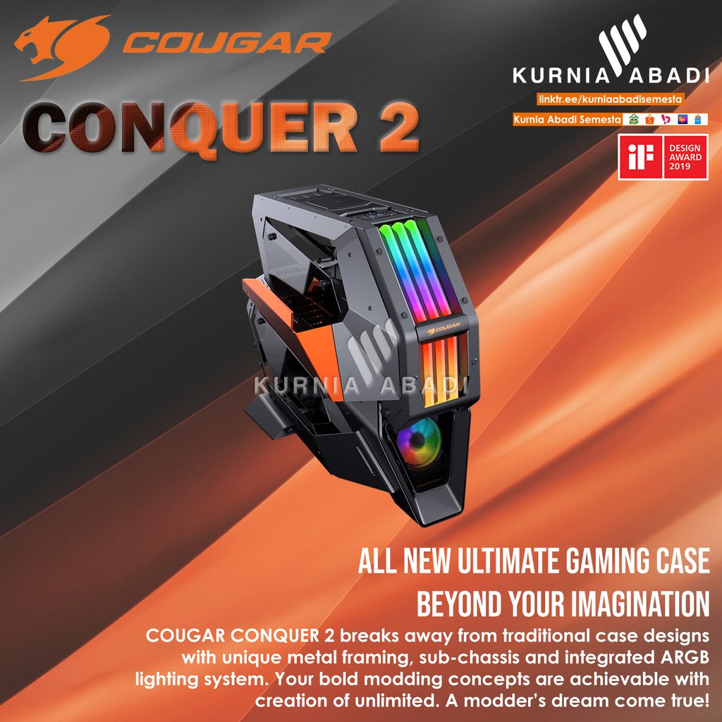 COUGAR GAMING CASE CONQUER 2 Full Tower ATX Gaming Case