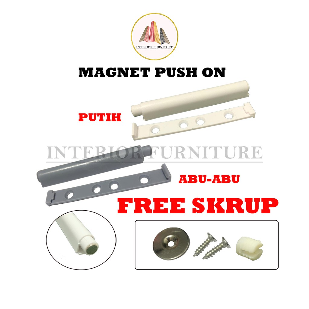 Push To Open Tip On Magnet Damper Catches Pintu Lemari Laci