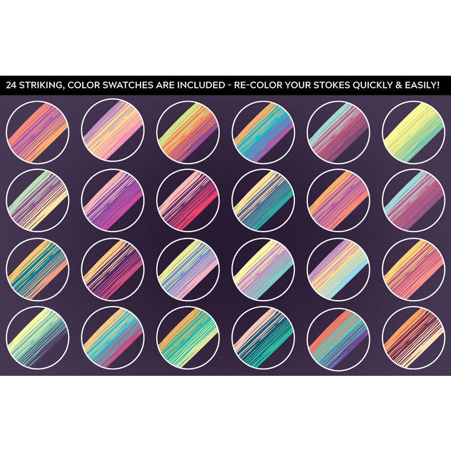 Multi Color Mixed Paint Brushes