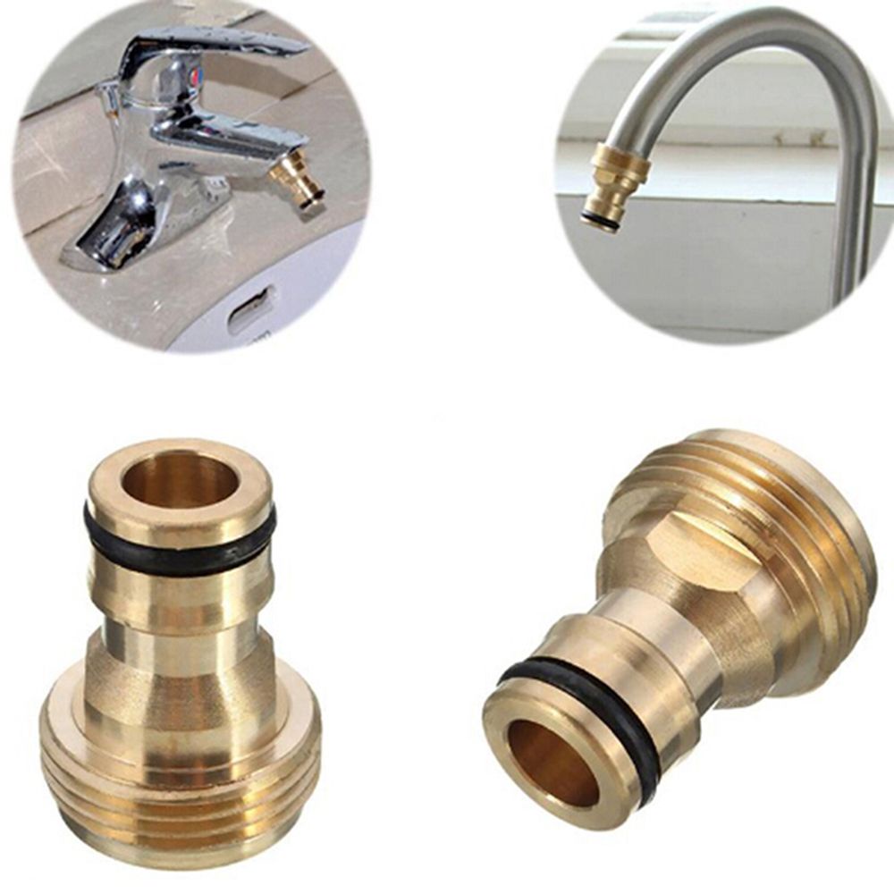 REBUY Brass Quick Connector Garden Watering Equipment Adaptor Tap Tube Pipe Spray Hose Nozzle