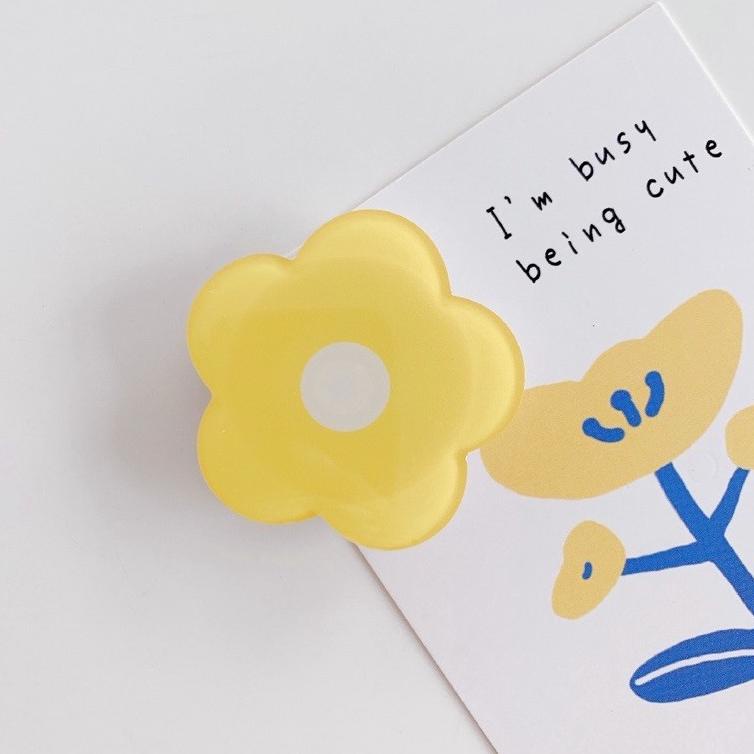 Get It Now--POPSOCKET FLOWER BUNGA ACRYLIC KOREA LUCU / PHONE GRID POP SOKET CHARACTER AKRILIK KOREA
