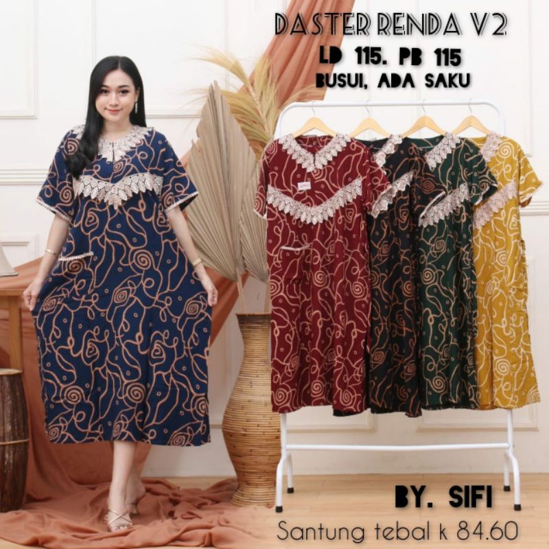 DASTER ARAB RENDA BATIK KATUN RAYON BUSUI