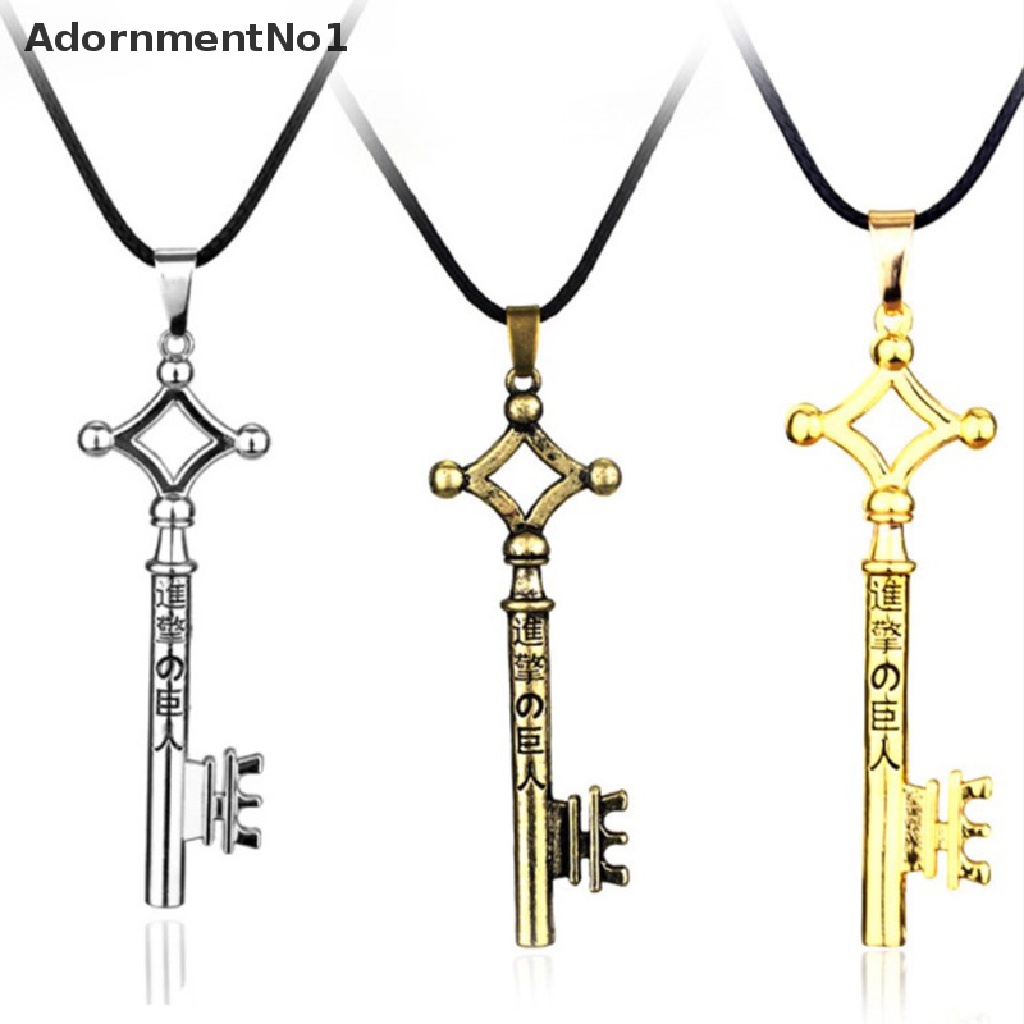 [AdornmentNo1] 1pc Attack On Titan Necklace Pendant Fashion Vintage Retro Anime Jewelry [new]