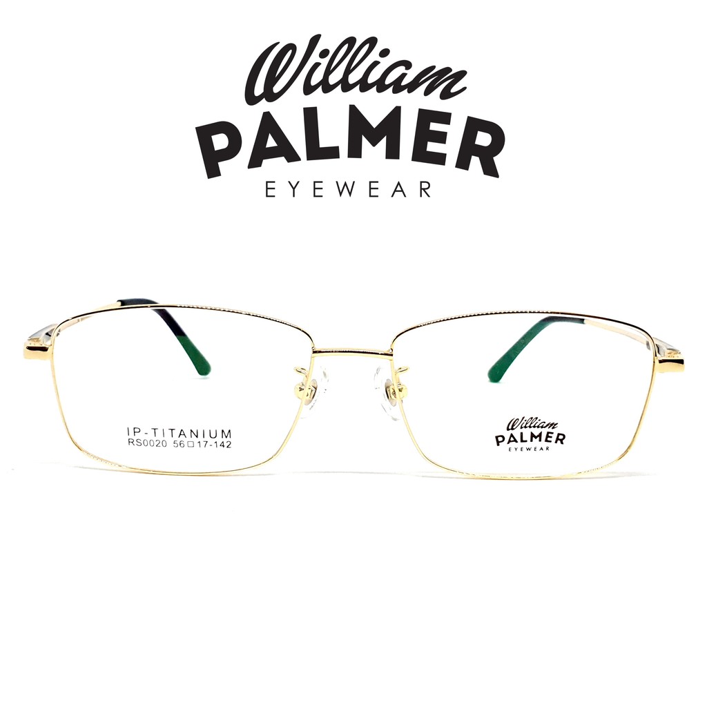 William Palmer Kacamata Pria Wanita Titanium 0020 C1 Gold