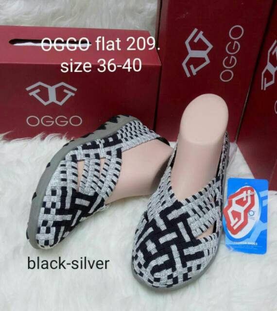 Sepatu Rajut Wanita OGGO 209 Flat ORIGINAL