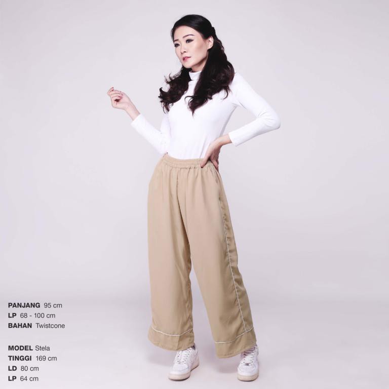 Bawahan Wanita - Stripe Walker Pants Celana Kulot