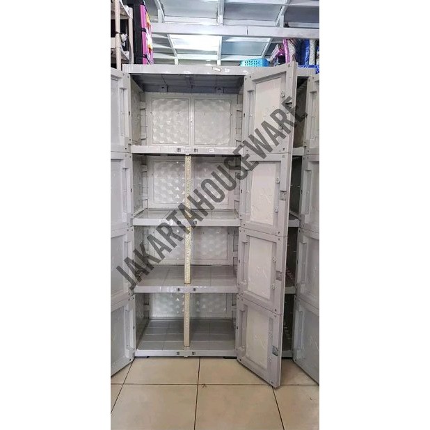 Promo  Lemari Pakaian Lemari Baju Lemari Plastik Besar Jumbo Akako