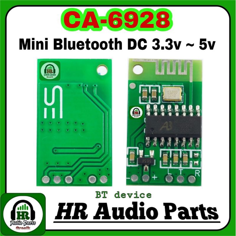 Bluetooth Audio Receiver CA-6928 3,3v - 5v MP3 Car Stereo BT Device