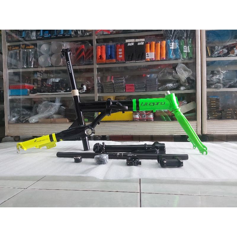 FRAME SEPEDA LIPAT LITEPRO 16 PLUS 349 DISCBRAKE ALLOY