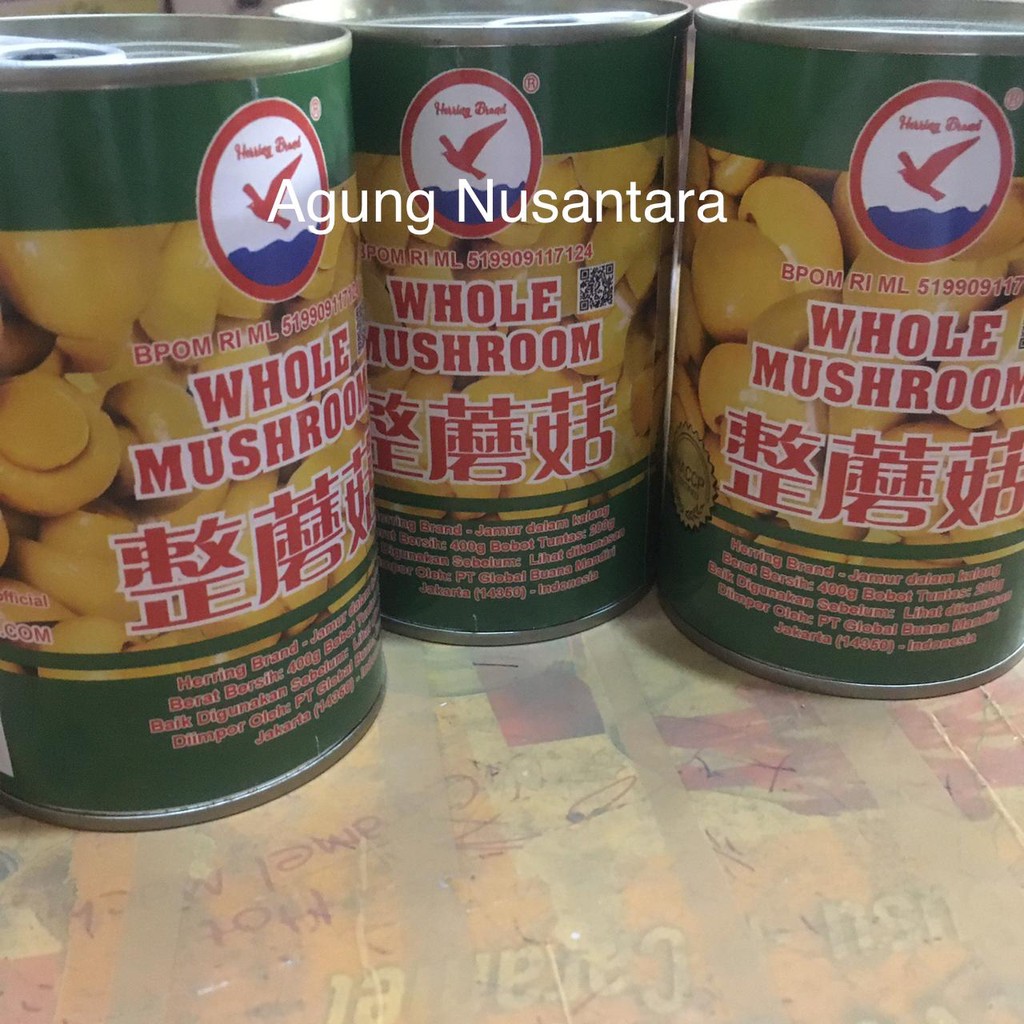 

Jamur Kaleng / Whole Mushroom 400 gr