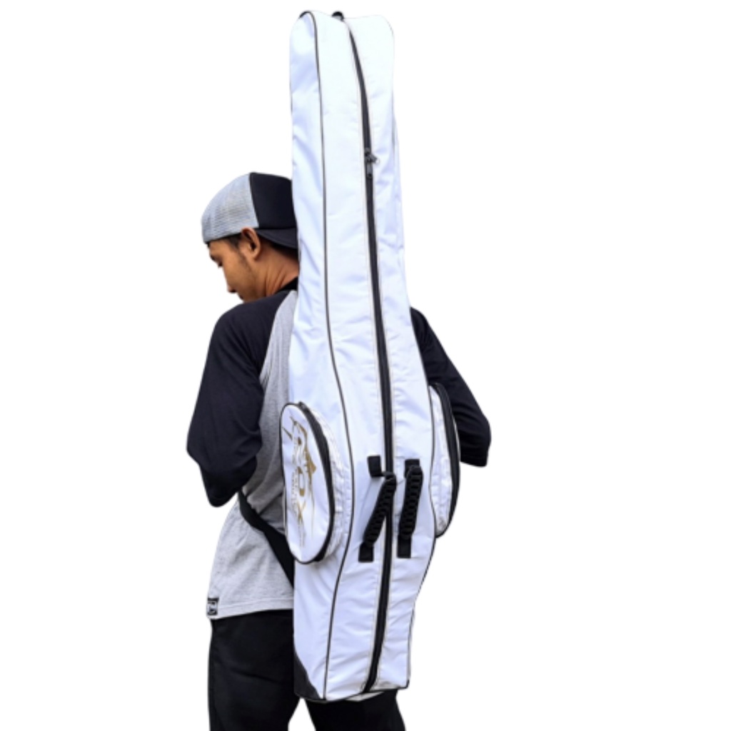 Tas joran pacing 120cm. Tas joran pancing 120cm murah. Tas pancing gendong 120cm. Tas pancing gendon