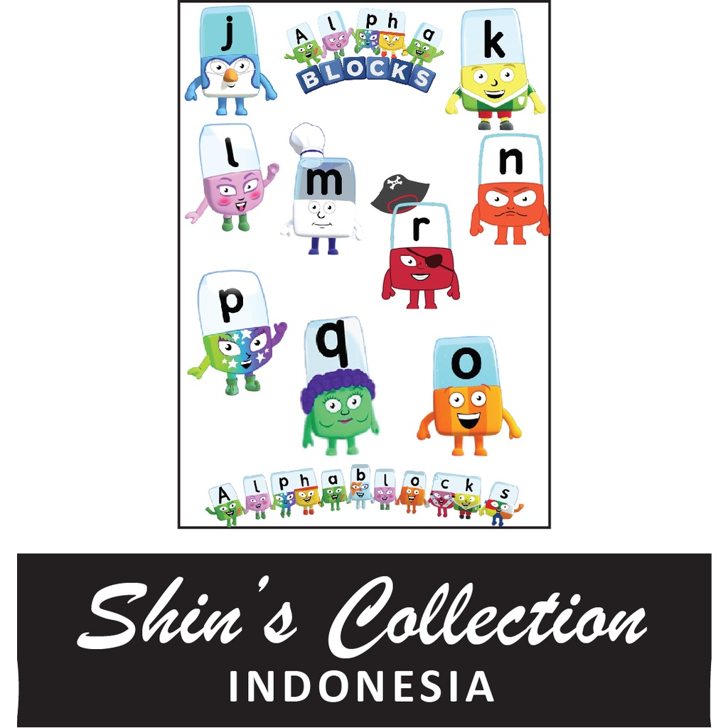 

Sticker stiker murah anti air Alpha Blocks 1pc