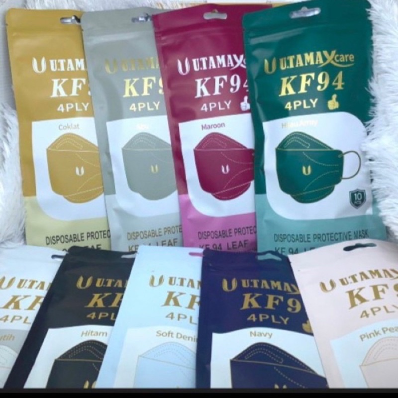 MASKER KF94 UTAMAX CARE 4PLY | MASKER KOREA 10 PCS