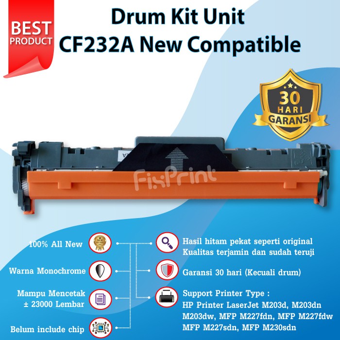 Imaging Drum Kit Toner Compatible 32A CF232A HP M203d M203dn M227fdn