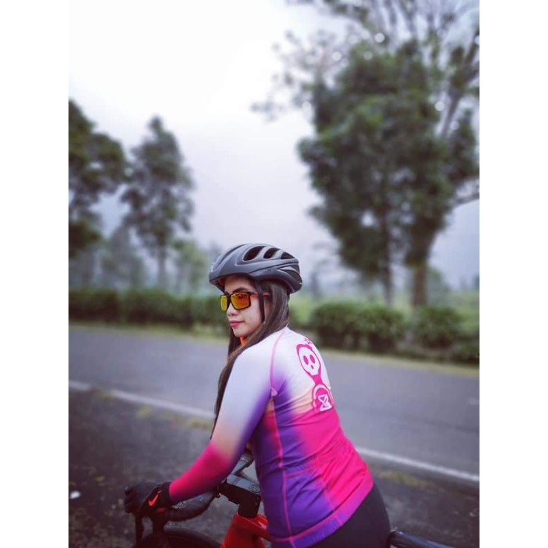 PABRIK JERSEY SEPEDA KEREN SXB WOMEN'S SUPERMASSIVE JERSEY ROAD BIKE - PRINT