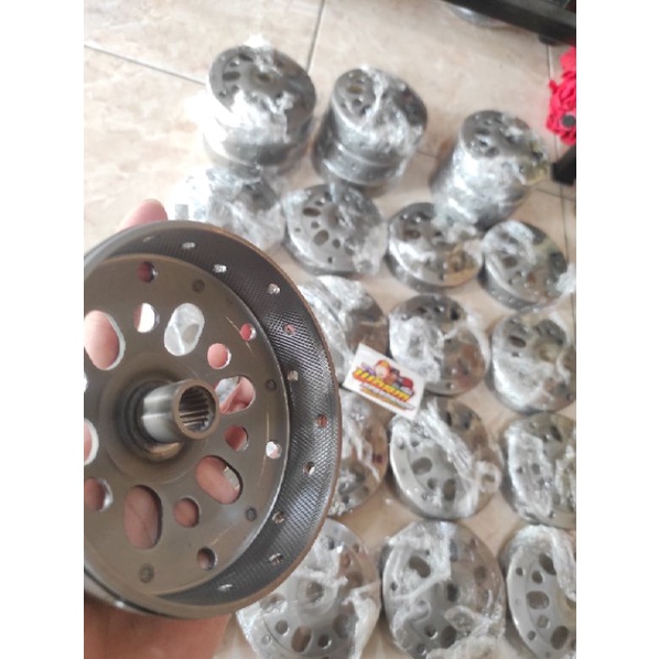 Mangkok Ganda CVT Anti Gredeg Lonceng Ganda Kartel Custom Bahan Original Beat Fi Scoopy FI Vario 110 Vario 125 Vario 150 Nmax Aerox PCX Lexi ADV Scoopy 2021 Beat 2021 Genio Anti Gredeg/Getar Mangkuk Ganda Custom upgrade CVT Anti Gredeg HAYATE/SPIN/ AUSTIN