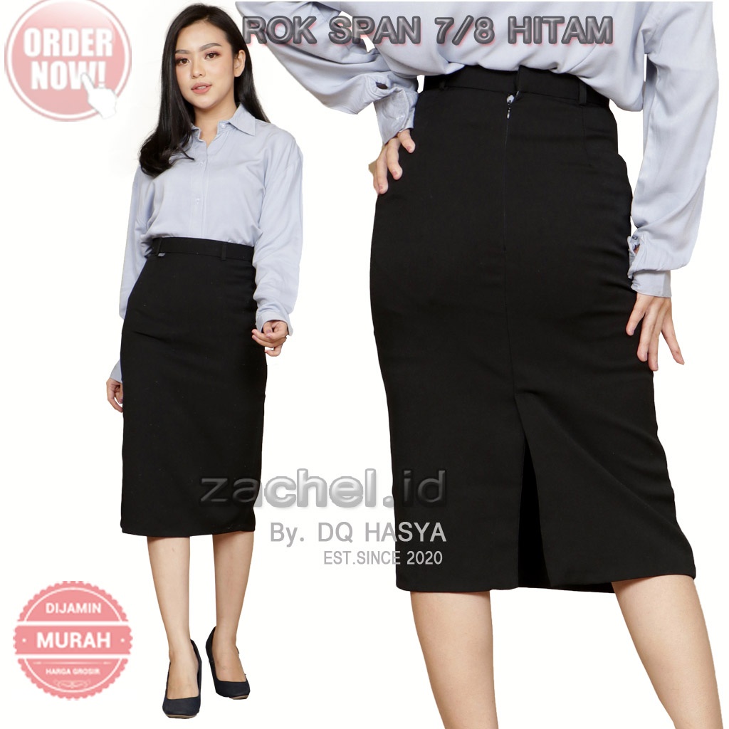 Rok Kerja Pendek Hitam Span 7/8 Bahan Formal Kantor Rok Kerja Kantor Hitam Span Pendek Bahan Formal Kantor Rok Kerja Kantor Pendek Rok Hitam Kerja Kantor Pendek Rok Span Pendek Hitam Androk Sepan Hitam