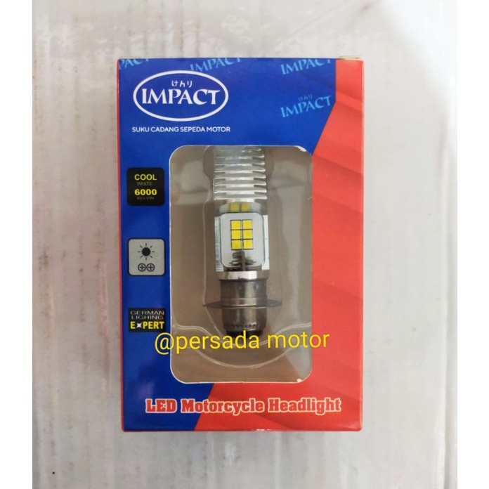 Jual LAMPU LED H6 12 TITIK LED 2 SISI IMPACT ORIGINAL | Shopee Indonesia